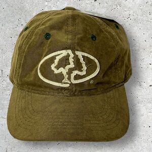 Mossy Oak Brown Fabric Logo Snap Back Women's Cap Hat